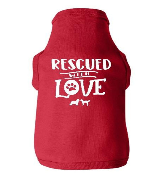 Rescued with Love Doggie Tee