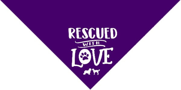 Rescued with Love Bandana - Large